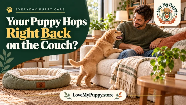 Your Puppy Hops Right Back on the Couch? How to Keep Your Dog Off It for Good