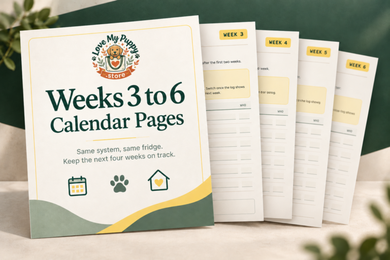 Weeks 3 to 6 Calendar Pages product preview